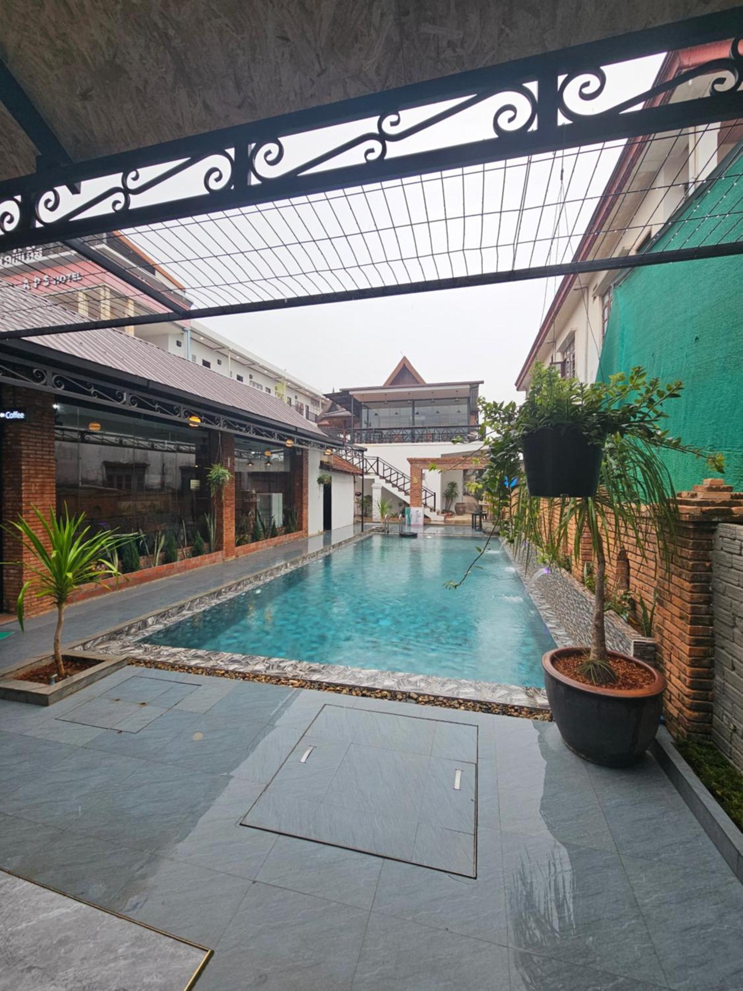 Win Hotel Vang Vieng Bagian luar foto